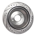 thumbnail image 5 of New Cross-drilled Brake Disc Compatible With Isuzu Oldsmobile Saab Bravada Base 6 Cyl 4.2L Ascender S 8 Cyl 5.3L Ascender Base 8 Cyl 5.3L 2002-2009 By 19958 55073 101758 145314, 5 of 7