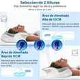 thumbnail image 3 of Almohada Memory Foam, Almohada Cervical para Aliviar el Dolor de Cuello, Almohada Ortopédica Ergonómica para Personas Que Dormir de Lado, Boca Arriba o Boca Abajo, con Fundas de Almohada, 3 of 7