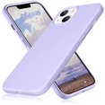 thumbnail image 1 of IBAOLE Compatible with iPhone 13 Case 6.1 inch (2021), Smooth Touch Liquid Silicone Phone Case with Soft Anti-Scratch Microfiber Lining, Full Body Protection for iPhone 13, PinkLight Purple, 1 of 7