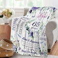 thumbnail image 2 of 65th Birthday Gifts for Women, Women 65th Birthday Decorations, 65th Birthday Gifts for Her, Birthday Blanket Birthday Gifts Ideas for Grandma, Mom, Sister, Wife, Friend, Aunt, Soft Blanket, 2 of 7