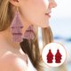 thumbnail image 4 of sweethay 1 par de pendientes de borla bohemios gotas para los oídos pendiente de joyería exagerada Ropa, zapatos y accesorios Miscelánea Rojo, 4 of 6