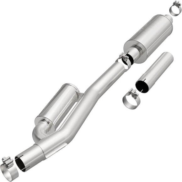 Magnaflow Performance Exhaust Muffler 19533 D-Fit Muffler Replacement; Stainless Steel; With Straight-Through And Tuned Chamber Muffler; 3 Inch Diameter Single Clamp-On Inlet