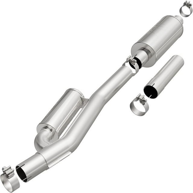 Magnaflow Performance Exhaust Muffler 19533 D-Fit Muffler Replacement; Stainless Steel; With Straight-Through And Tuned Chamber Muffler; 3 Inch Diameter Single Clamp-On Inlet