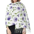 thumbnail image 5 of Shawl Wraps for Women - Purple chicory Oversized Fall Winter Fashion Blanket Scarf for Women, 5 of 6
