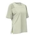 thumbnail image 4 of Arnsht Women's Compression Shirt Short Sleeve Workout Tops Athletic Quick Dry Running Yoga Gym Basic T-Shirt Crewneck Green S, 4 of 8