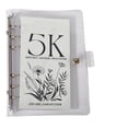 thumbnail image 3 of 7.5X5.3 in Compact Cash Folder, Cash Stuffing Binder, Money Holder for Cash, Challenge, Mini 3 Ring Binder Designed for 12 Month Cash Envelope Management and Easy Personal Budget, 3 of 7