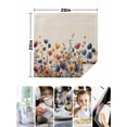 thumbnail image 5 of Cloth Napkins Set of 2 - 20x20 Inches, Colorful Spring Floral Washable Reusable Table Napkins, Elegant Summer Botanical Rustic Soft & Absortbent Dining Napkin for Party Wedding Hotel Restaurant, 5 of 8