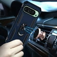 thumbnail image 3 of TJS for Google Pixel 9 / 9 Pro Phone Case, Impact Resistant Metal Ring Magnetic Support Kickstand Drop Protector Cover (Blue), 3 of 5