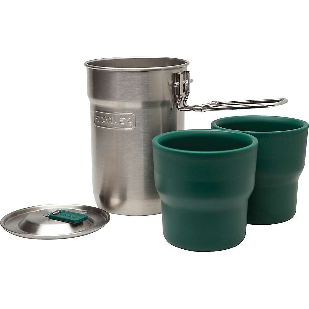 Stanley Adventure Nesting Two Cup Camp Cook Set Stainless Steel