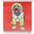 thumbnail image 1 of Shower Curtains 70" x 93" from DiaNoche Designs by Marley Ungaro - Labradoodle Dog Watermelon, 1 of 1