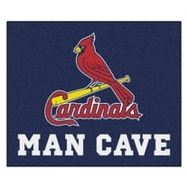 MLB - St. louis Cardinals Man Cave Tailgater Rug 5'x6'