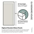 thumbnail image 5 of Glass Warehouse  36" x 78" Frameless Shower Door - Single Fixed Panel Fluted Frosted Radius Oil Rubbed Bronze 36 Inch - Right Oil Rubbed Bronze Finish, 5 of 5