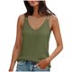 thumbnail image 3 of TaTaai Women's Linen Look V Neck Tank, Strappy Backless Design, Solid Color Sleeveless Top for Summer Fashion Gift, 3 of 6