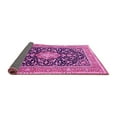 thumbnail image 2 of Ahgly Company Indoor Square Medallion Pink Traditional Area Rugs, 7' Square, 2 of 4