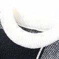 thumbnail image 3 of Aimik Hanes Men's Casual Turtleneck Sweaters Slim Fit Twisted Knitted Long Sleeve Thermal Pullover Color-Matching Sweater-Black XXL, 3 of 5