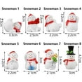 thumbnail image 3 of 1 PC DIY Micro Landscape Deer Christmas Accessory Santa Claus Figurines Miniature Snowman Xmas Tree SNOWMAN 8, 3 of 8