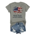 thumbnail image 3 of JFGHDG T Shirts For Women Hawaiian Anniversary Patriotic Shirt Independence Day Flag Casual Top Men'S Independence Day Flag Tee Men'S Casual Printed July 4th Tee Gray M, 3 of 4