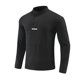 thumbnail image 3 of pstuiky camisas de manga larga para hombre, Top deportivo elástico de manga larga con cuello alto y media cremallera para hombre, color liso top de hombre xl, 3 of 8