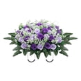 thumbnail image 2 of Flower Saddle Large Artificial Cemetery Flowers For Cemetery Memorial Flowers For Outdoor Decorations,Outdoor Artificial Flowers, 2 of 5