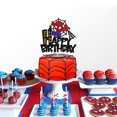 thumbnail image 4 of Decoraciones para tarta de fiesta de cumpleaños de Spiderman de Disney, adornos para tarta de cumpleaños para niños 1/2/3, decoraciones para tarta de fiesta de cumpleaños, 4 of 5