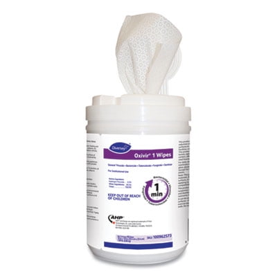 Diversey Oxivir 1 100962573 Disinfectant Wipes, Virucidal, Bactericidal,