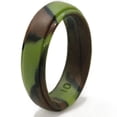 thumbnail image 3 of SNNROO Silicone Rubber Wedding Rings for Men Pack Black Blue Camo White Size 8, 3 of 11