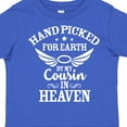 thumbnail image 4 of Inktastic Handpicked for Earth by My Cousin in Heaven with Angel Wings Boys or Girls Toddler T-Shirt, 4 of 5