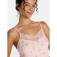 thumbnail image 5 of Joyspun Women’s Dreamy Soft Collection Lace Trim Knit Cami and Shorts Set, Sizes XS-3X, 5 of 6