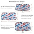 thumbnail image 5 of American Flag Heart Car Windshield Sun Shade Foldable Car Front Window Visor Heat and UV Protection 53x23.5, 5 of 8