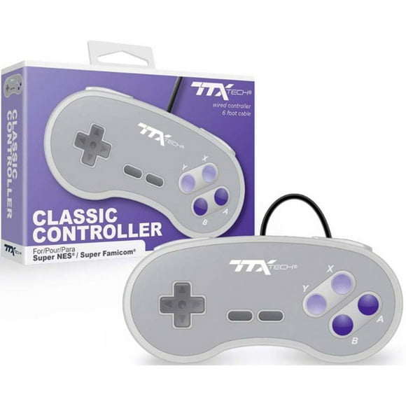 SNES Wired Grey Classic Controller [TTX Tech]