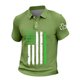 thumbnail image 2 of Ceisia Men's St. Patrick's Day Polo Shirt Collection | Shamrock American Flag Print | Casual Short Sleeve Collared Tops Gift, 2 of 5