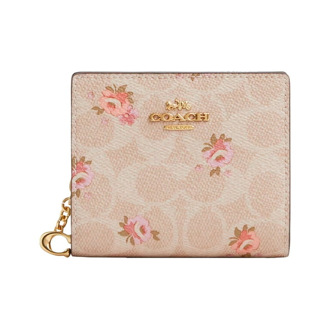 Cartera Coach Snap Wallet Small Khaki PARA Mujer
