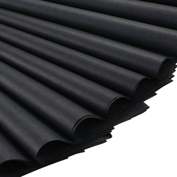 Naler 60 Sheets Black Tissue Paper Halloween Tissue Paper Art Gift Wrapping Tissue Paper Bulk for DIY Crafts Decor Birthday Holiday Halloween Party, 19.7 x 27.6 inches