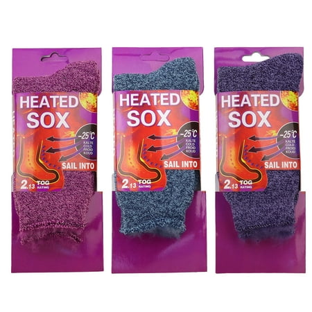 Falari 3-Pack Women's Heated Sox Thermal Socks Excellent for Cold Weather Keep Foot (The Best Heated Socks)