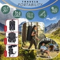 thumbnail image 6 of Portable Camping Chair with Canopy - Folding Chair with Canopy, Durable 600D Oxford Canopy Chair for Camping, Beach, Picnics, Fishing & Sports,Black, 6 of 8