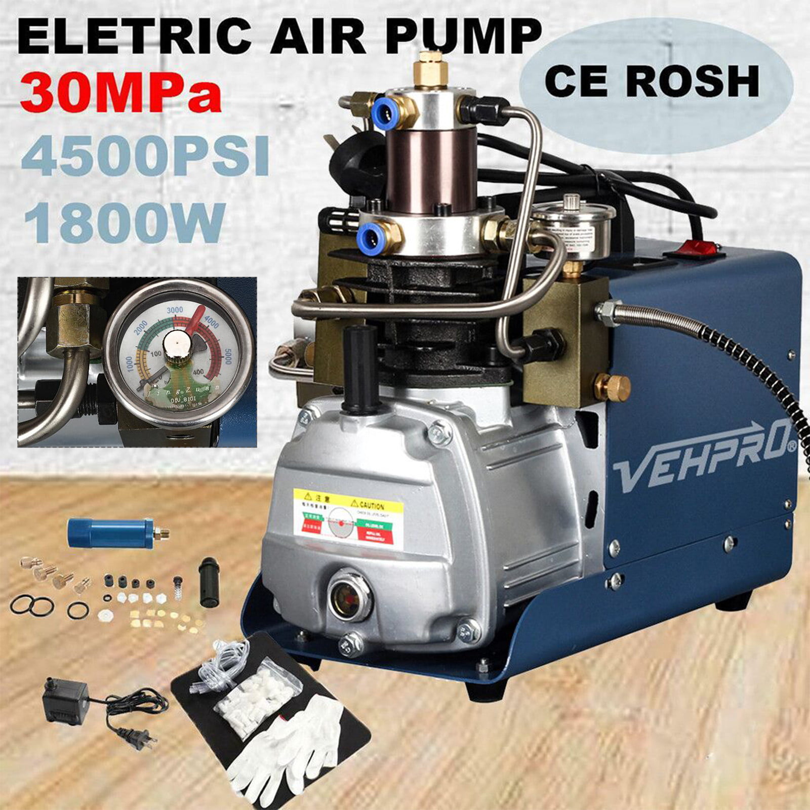 High Pressure Air Compressor Pump 30Mpa 110V 4500PSI Electric Air Pump PCP 