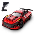 thumbnail image 1 of 1/20 Scale 2.4GHz Remote Control Drift Car with Brushed Motor, 3.7V 500mAh Battery, 40M Control Range, 15min Runtime, and Colorful LED Lights - Red Single Battery Version, 1 of 6