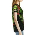 thumbnail image 3 of Ghostbusters Slimer Green Women's T Shirts Round Neck Short-Sleeve Soft T-Shirt Summer Casual Tee Tops 3D Printing Tee Shirt, 3 of 6