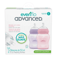 thumbnail image 2 of Pack x2 Biberones Evenflo 150ml Flujo Lento 0m+ Xtellar rosa, 2 of 3