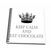 3dRose Keep Calm Eat Chocolate - Mini Notepad, 4 by 4-inch