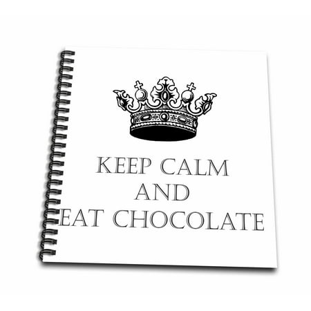 3dRose Keep Calm Eat Chocolate - Mini Notepad, 4 by 4-inch