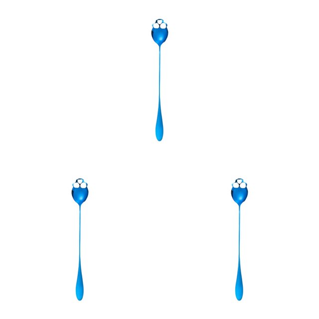 Stainless Steel Spoons for Stirring Coffee Dessert and - Ideal Kitchen Tableware for Culinary Experiences,3-Pack