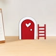 thumbnail image 1 of Set de arte de puerta en miniatura | Accesorios decorativos para jardín con cara de árbol | Escalera de Casa de Muñecas | Exquisito adorno de mini puerta | Material de precisión duradero | 1 puerta, 1 of 7