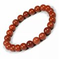 thumbnail image 3 of K-KED Natural Red Jasper Crystal Stone Adjustable Bracelet 8mm Beads Size 7.5‘’, 3 of 3