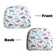 thumbnail image 3 of Headrest Covers for Cars Accessories Interior for Women Men 2Pcs - Dinosaur print N Head Rest Cover for Car Decorations, Car Headrest Cover for Car Decor Interior, 3 of 8