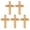Wide noodles-Gold-color, variant on 5pcs Fashionable Alloy Crucifix Shaped Brooch Gold/Silver Tone Badge Religious Corsage Pin Jewelry for Gifting Use