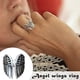 thumbnail image 2 of Anillo de ángel Anillo llamativo Joyería de ángel bohemio Anillo ajustable retro, 2 of 5
