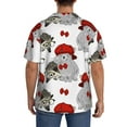 thumbnail image 3 of Kdxio Men's Hawaiian Shirt for Men Short Sleeve Shirt Rabbit And Hedgehog Summer Casual Holiday Beach Button Down T-Shirts, 3 of 7