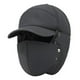 thumbnail image 1 of Gorro de motociclismo trampper antiviento - 3 en 1 con solapa térmica aislada, mascarilla extraíble, forro ajustable de cálido nylon, azul marino, gris, invierno para exteriores, 1 of 1