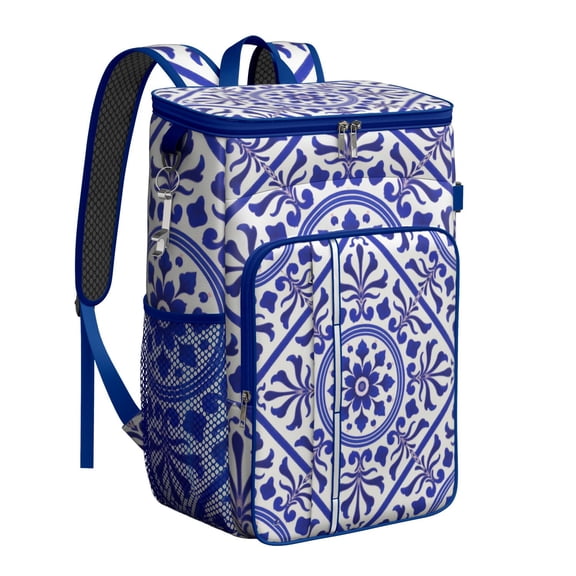 Cooler Backpack Portable Backpack Coolers for Men & Women,Bohemian Tribal Mesh Coolers Bag for Picnic Lunch Hiking